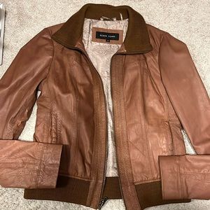 Black Rivet 100% leather jacket, womens M